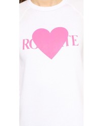 Rodarte Rohearte Sweatshirt With Pink Heart