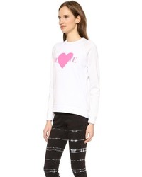 Rodarte Rohearte Sweatshirt With Pink Heart