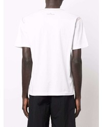 Stone Island Graphic Stripe Logo Embroidered T Shirt