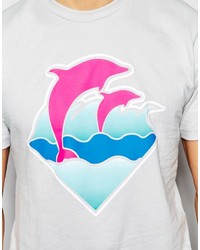 Pink Dolphin Waves T Shirt