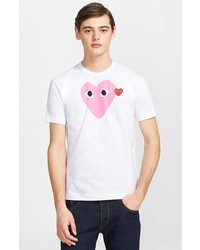 Comme des Garcons Play Heart Print T Shirt