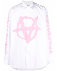 Vetements Anarchy Long Sleeve Cotton Shirt