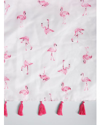Torrid Flamingo Print Tassel Scarf