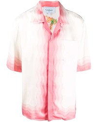 Casablanca Floral Print Silk Shirt