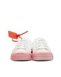 Off-White White And Pink Degrade Arrows Sneakers