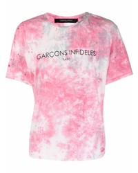 Garcons Infideles Garons Infidles Tie Dye Distressed Logo T Shirt