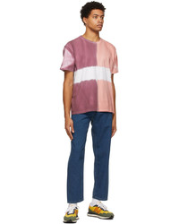 Nanamica Pink Purple Hs Graphic T Shirt