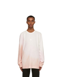Moncler Genius 6 Moncler 1017 Alyx 9sm White And Pink Jersey Long Sleeve T Shirt