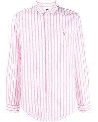Polo Ralph Lauren Logo Embroidered Striped Long Sleeve Shirt