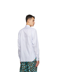 Comme Des Garcons Homme Plus White And Pink Hair Shirt