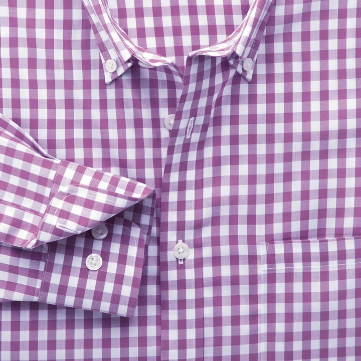 Charles Tyrwhitt Purple Gingham Non Iron Classic Fit Shirt, $160 ...