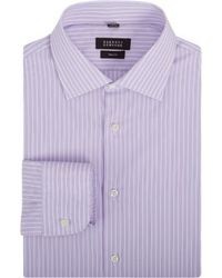 Barneys New York Shadow Stripe Spread Collar Shirt