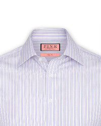 Thomas Pink Collingwood Stripe Slim Fit Double Cuff Shirt