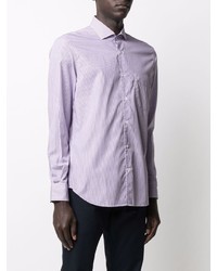 Aspesi Stripe Print Cutaway Collar Shirt