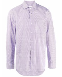 Aspesi Stripe Print Cutaway Collar Shirt