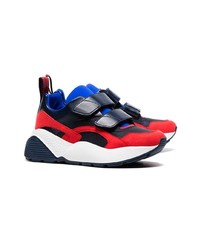 Stella McCartney Black Red And Blue Eclypse 45 Chunky Velcro Sneakers