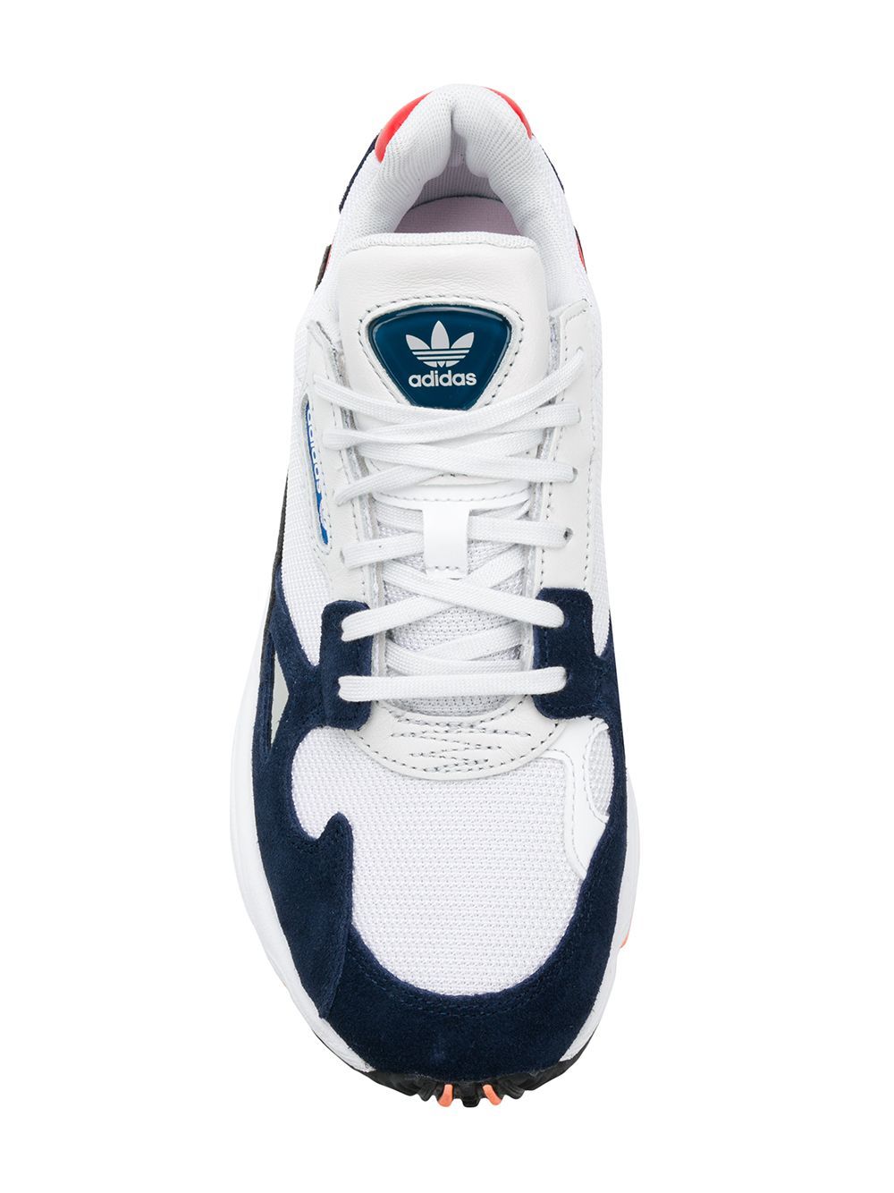 Adidas originals falcon sneakers best sale in white and navy