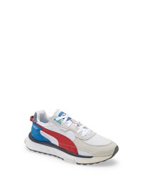 Puma Wild Rider Layers Sneaker In Whiteurban Red At Nordstrom