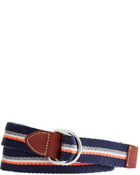 White and Red and Navy Belt