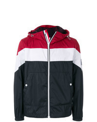 White and Red and Navy Bomber Jacket