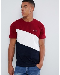 Nicce London Nicce T Shirt With Triple Panel