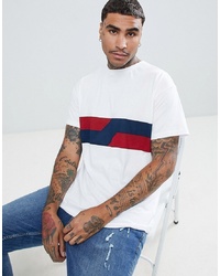 New Look Oversized T Shirt With Two Tone Detail In White