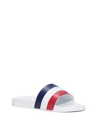 White and Red and Navy Flip Flops