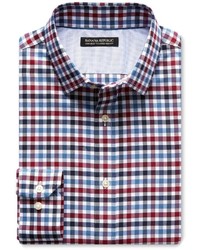 Grant Fit Non Iron Red Gingham Shirt