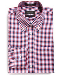 Nordstrom Shop Traditional Fit Non Iron Check Dress Shirt