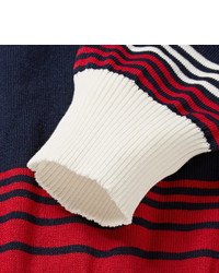 Piombo Mp Massimo Striped Cotton Sweater