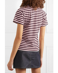LA LIGNE Seberg Striped Cotton Jersey T Shirt