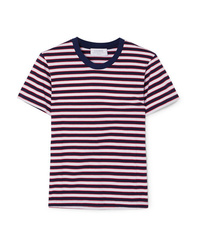 LA LIGNE Seberg Striped Cotton Jersey T Shirt