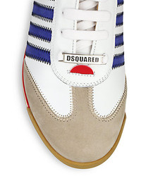 DSQUARED2 Striped Lace Up Sneakers