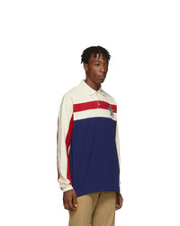 Gucci Blue Starpatch Long Sleeve Polo