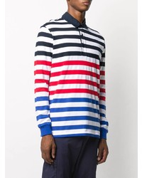 Paul & Shark Long Sleeve Stripe Polo Shirt