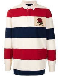 Kent & Curwen Long Sleeved Striped Polo Shirt