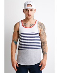 Forever 21 Striped Colorblock Tank