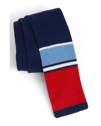 1901 Knit Cotton Tie Red Regular