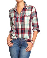 Old Navy Plaid Flannel Shirts