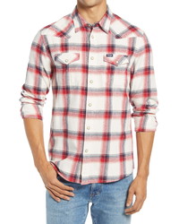 Wrangler Western Plaid Flannel Snap Up Shirt