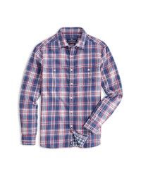 Vineyard Vines Plaid Double Cloth Long Sleeve Button Up Shirt In Moonshine At Nordstrom