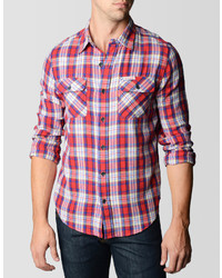 True Religion Plaid Flannel Workwear Shirt