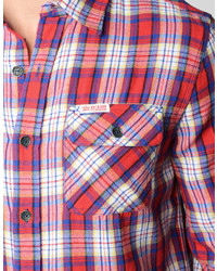True Religion Plaid Flannel Workwear Shirt