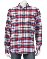 croft & barrow Slim Fit Plaid Flannel Button Down Shirt