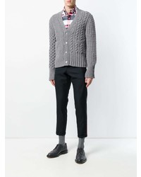 Thom Browne Variegated Check Classic Button Down Oxford Shirt