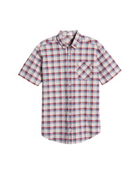 Tact & Stone Plaid Lightweight Organic Cotton Short Sleeve Shirt