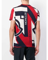 Moncler C X Craig Green Tri Colour Printed T Shirt