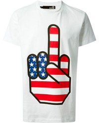 Love Moschino American Flag T Shirt