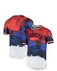 PRO STANDARD Redblue Brooklyn Nets Americana Dip Dye T Shirt