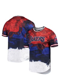 PRO STANDARD Redblue Los Angeles Lakers Americana Dip Dye T Shirt At Nordstrom